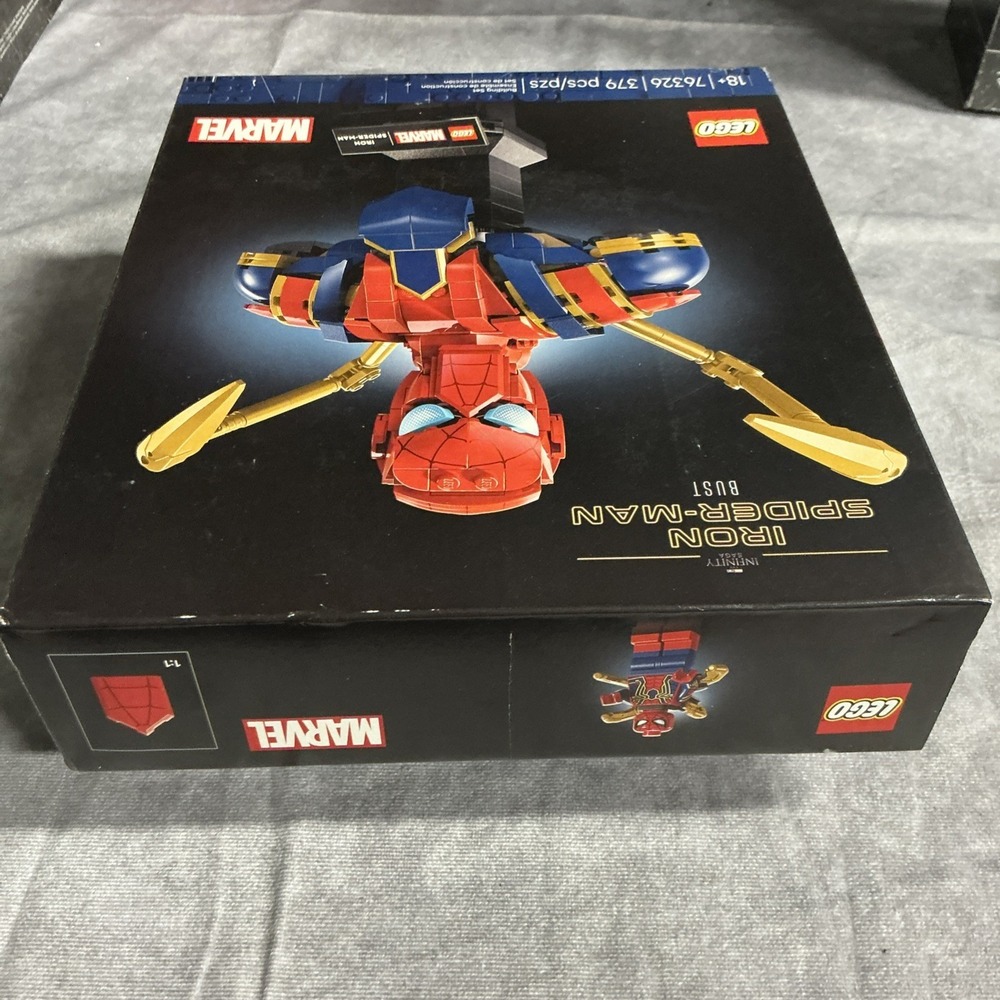 Lego Marvel Avengers Infinity Saga Iron Spider-Man Bust 76326 Set Sealed New - Picture 4 of 6